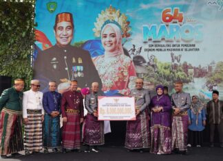 64 Tahun Kabupaten Maros, Gubernur Sulsel Serahkan Rp8 M Untuk Pembangunan Infrastruktur