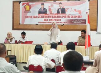 Hadapi Pemilu 2024, Bacaleg DPC Gerindra Jeneponto Ikuti Bimtek