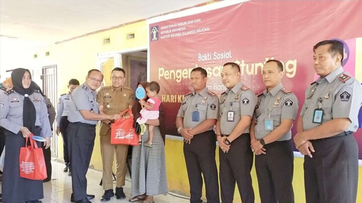 Kemenkumham Sulsel Gelar Sosialisasi Pengentasan Kasus Stunting di Jeneponto Kemenkumham Sulsel