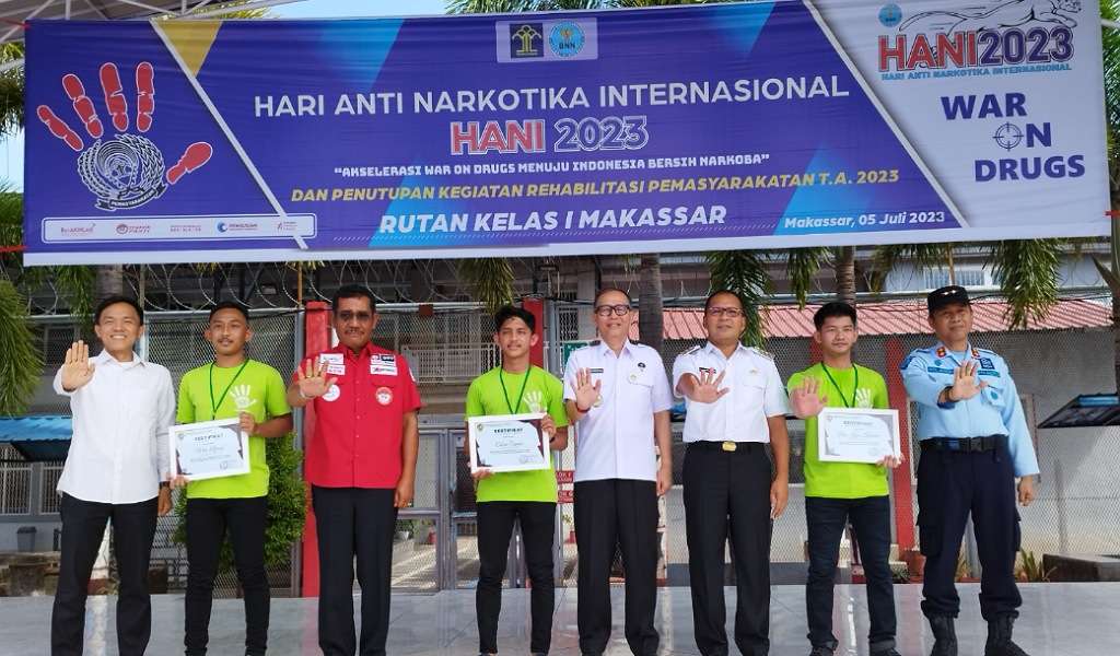 Serba-serbi Hari Anti Narkotika Internasional di Rutan Kelas I Makassar