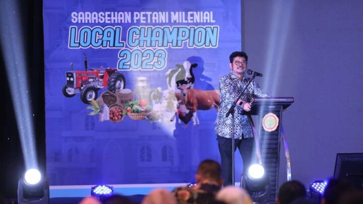 Di Malam Puncak Sarasehan Petani Milenial, Mentan: Kolaborasi Jadi Kunci Bisnis Pertanian Kementan