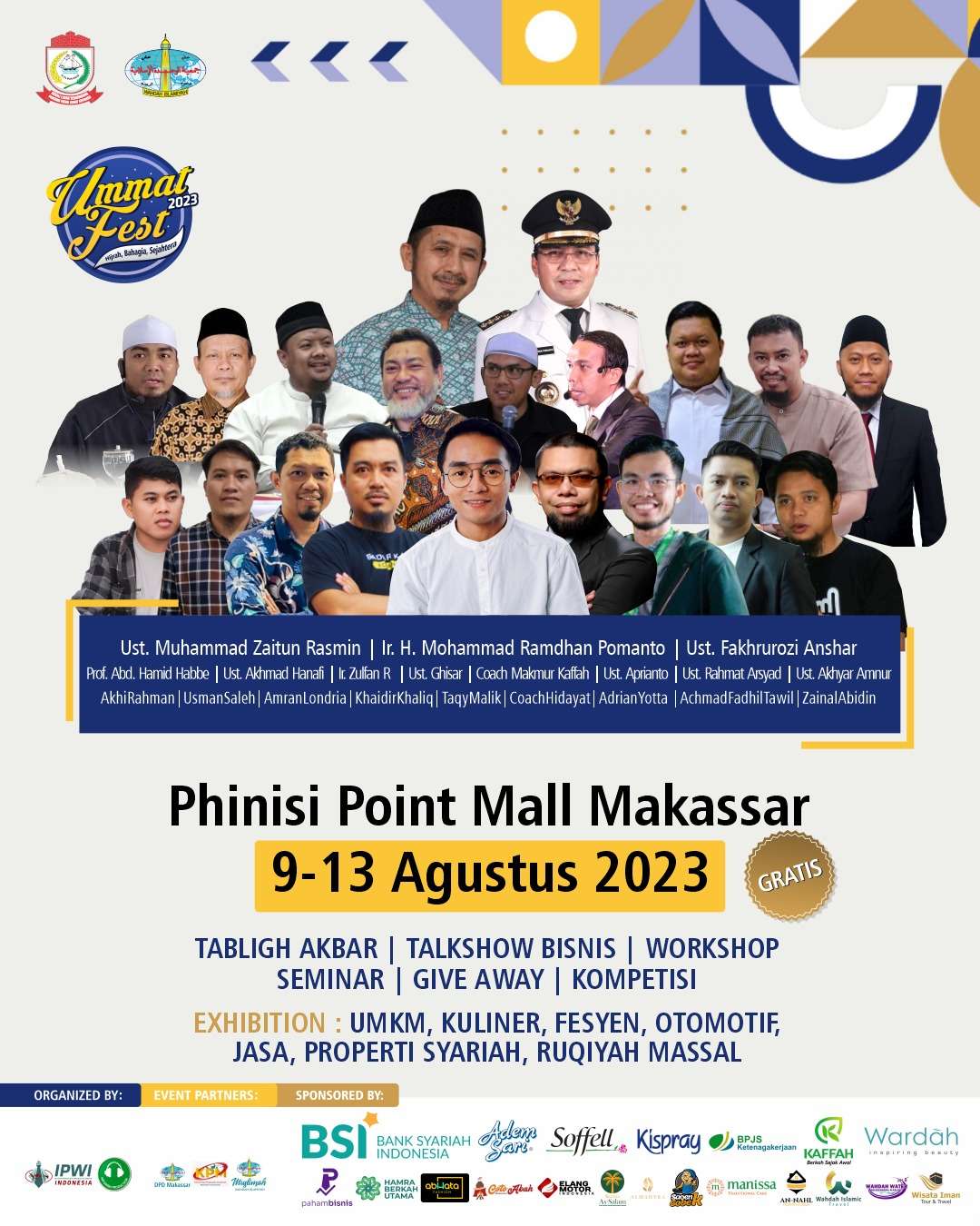 UMMAT FEST 2023 Bakal Digelar di Mall PIPO Makassar, 9-13 Agustus
