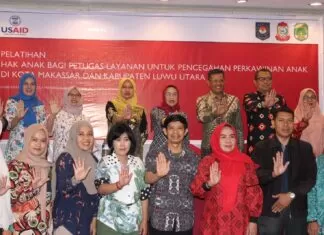 DPPPA Dalduk KB Sulsel - USAID ERAT Gelar Pelatihan Petugas Layanan untuk Cegah Perkawinan Anak