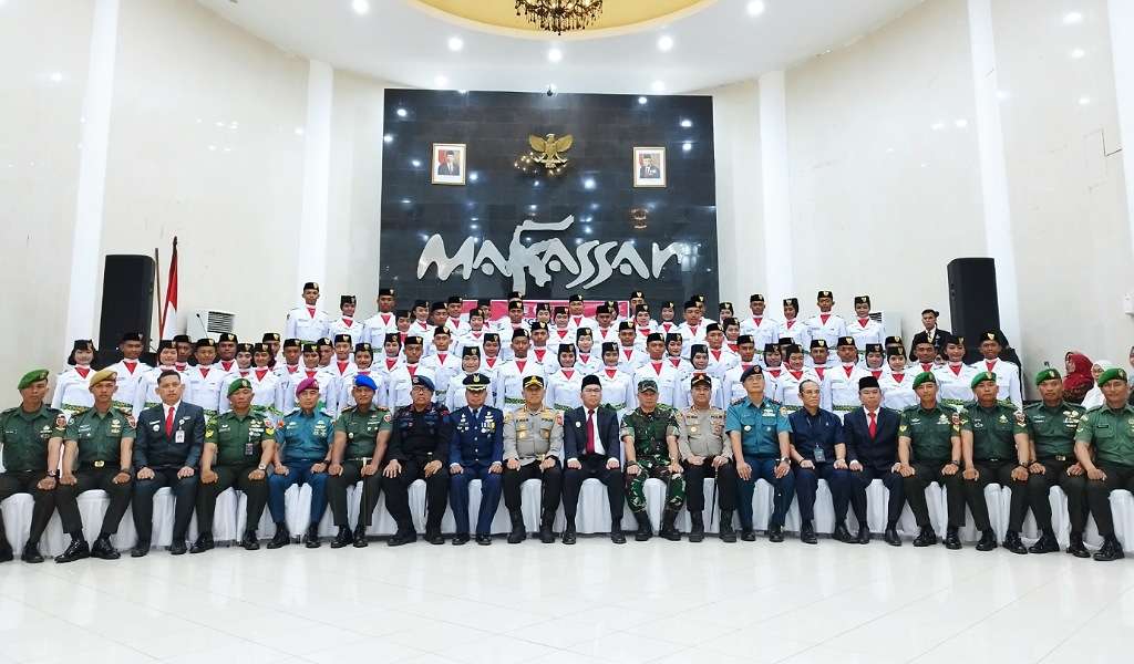 Resmi Dikukuhkan, Ini Daftar 70 Nama dan Asal Sekolah Paskibraka Kota Makassar 2023
