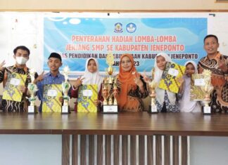 MTsN 2 Raih Juara Umum di Ajang O2SN Tingkat Kabupaten Jeneponto
