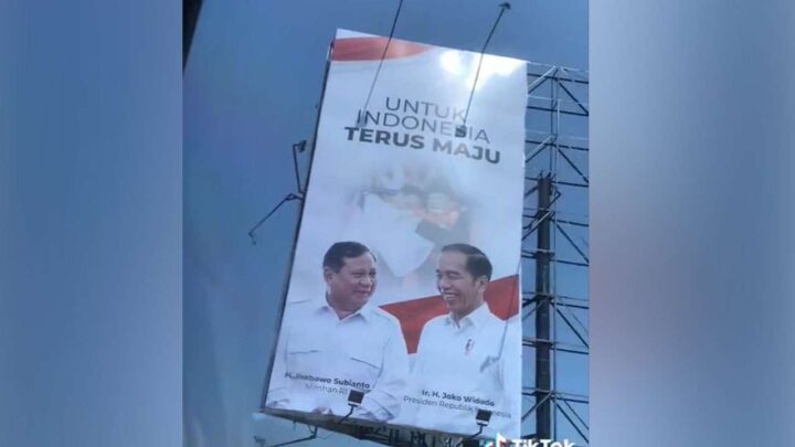 Jokowi Diduga Kesal dengan Prabowo yang Pasang Fotonya di Baliho jokowi dan prabowo