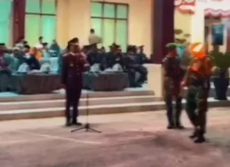 Upacara Taptu Peringatan HUT RI ke-78 Digelar di Halaman DPRD Pangkep