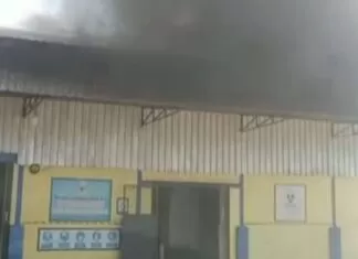 Gudang Pengolahan Limbah Rumah Sakit di Makassar Terbakar