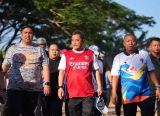 Jalan Sehat di GOR Sudiang, Pj Gubernur Sulsel: Fasilitas Olahraga Harus Dimaksimalkan