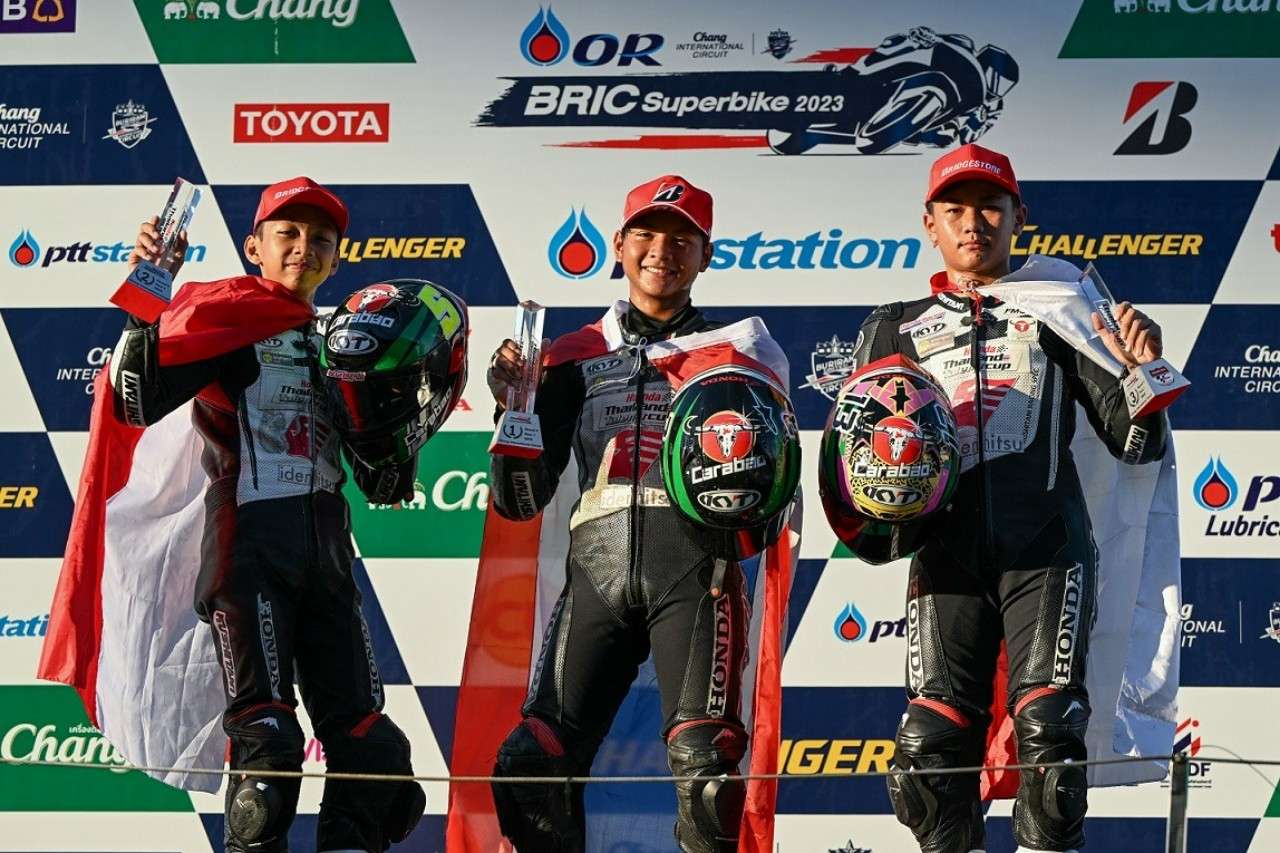 Pebalap Astra Honda Pastikan Juara Thailand Talent Cup 2023