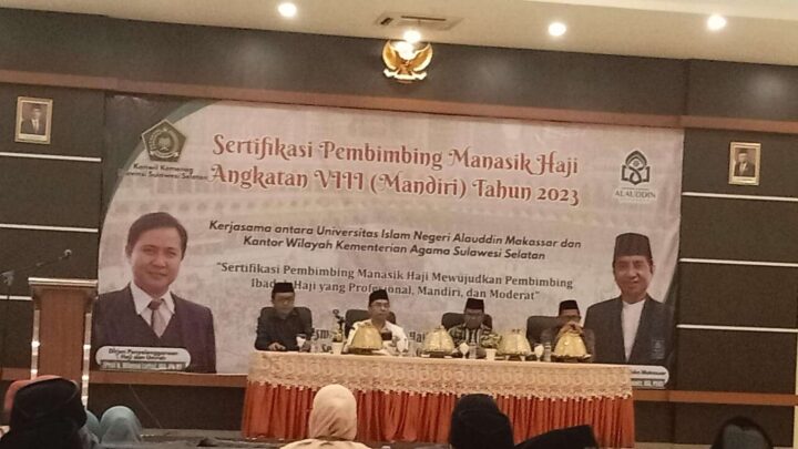Kerjasama Kanwil Kemenag Sulsel dan UIN Alauddin, Sertifikasi Pembimbing Haji Angkatan VIII Resmi Dibuka kemenag sulsel