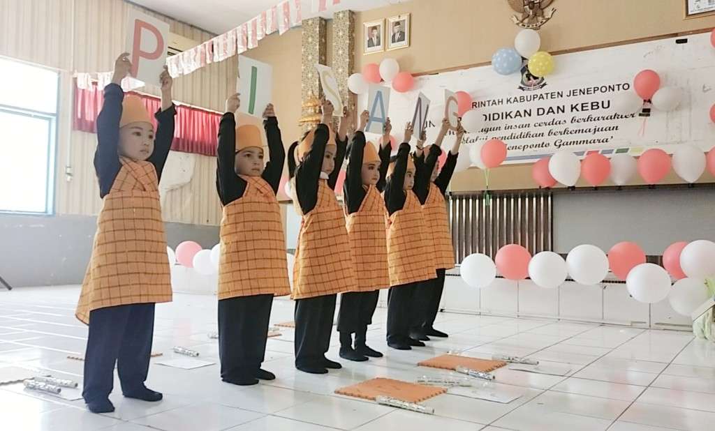 Seru, Kreativitas Siswa Ikuti Berbagai Lomba di Ajang Gebyar PAUD 2023 di Jeneponto