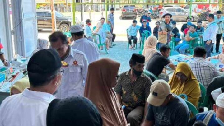 Jelang Pemilu, Partai Gerindra Periksa Kesehatan Masyarakat Jeneponto dengan Gratis Jelang Pemilu