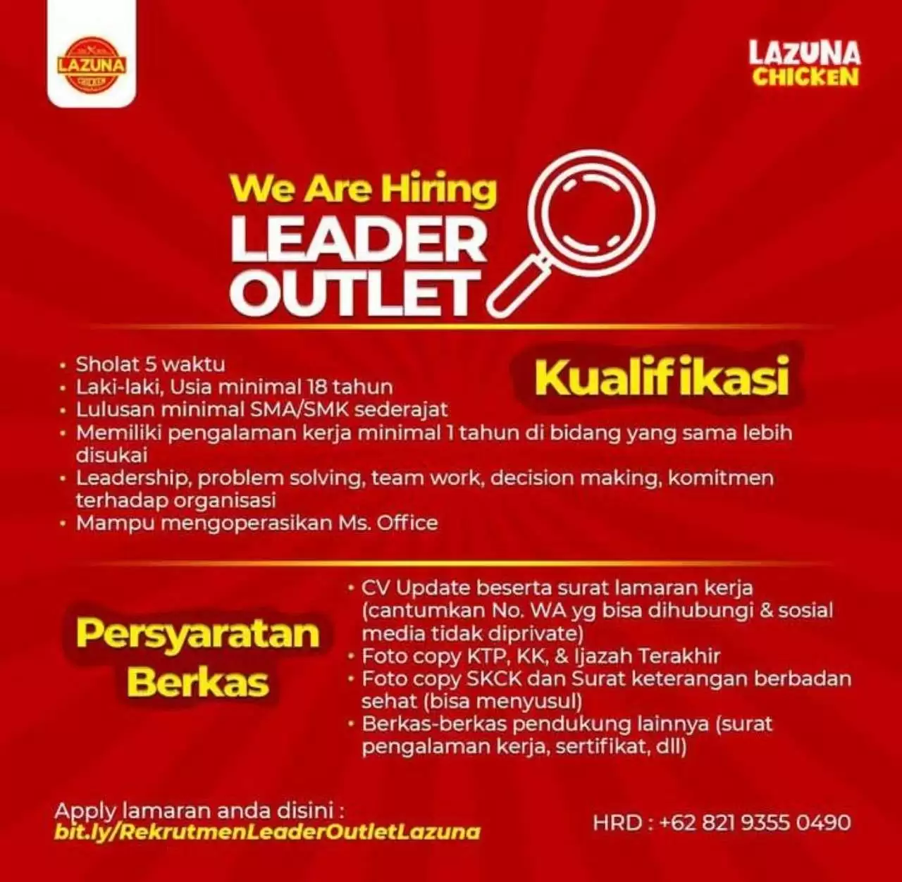 Info Loker Area Makassar dan Sekitarnya, Selasa 12 September 2023