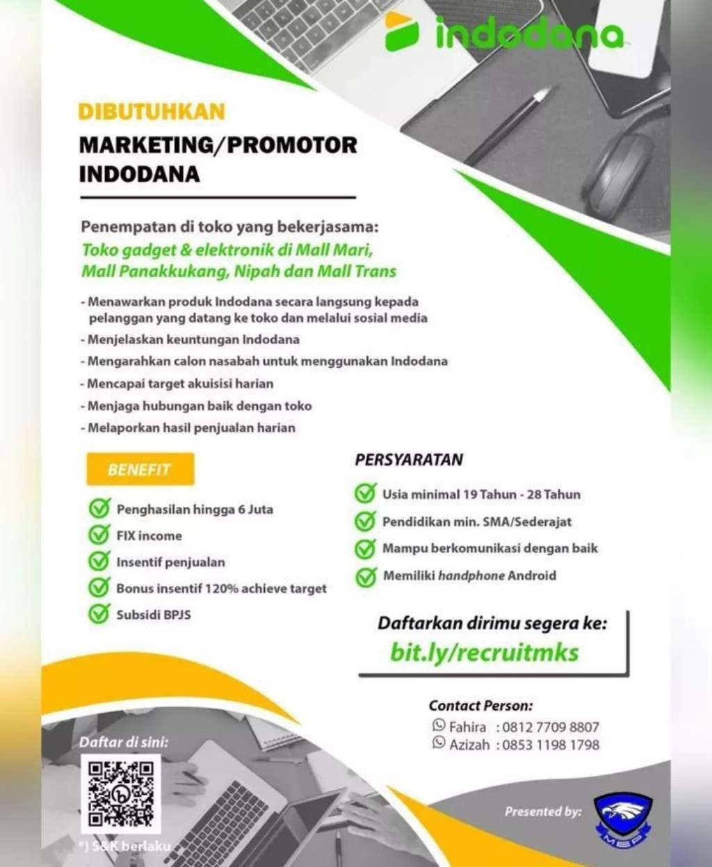 Info Loker Area Makassar dan Sekitarnya, Selasa 12 September 2023