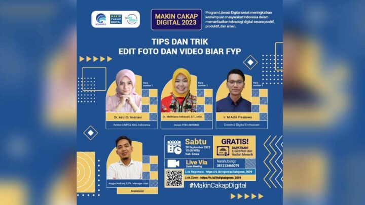 Webinar Kemenkominfo: Bagi Tips Edit Video biar FYP webinar