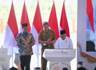 Wapres Ma'ruf Amin Ground Breaking Masjid Hj Andi Nurhadi dan AAS International Hospital