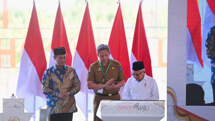 Wapres Ma'ruf Amin Ground Breaking Masjid Hj Andi Nurhadi dan AAS International Hospital Wakil Presiden RI