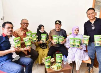 Sambangi Pelaku Usaha Rumahan Kripik Pisang, Pj Gubernur Sulsel Bantu Promosi