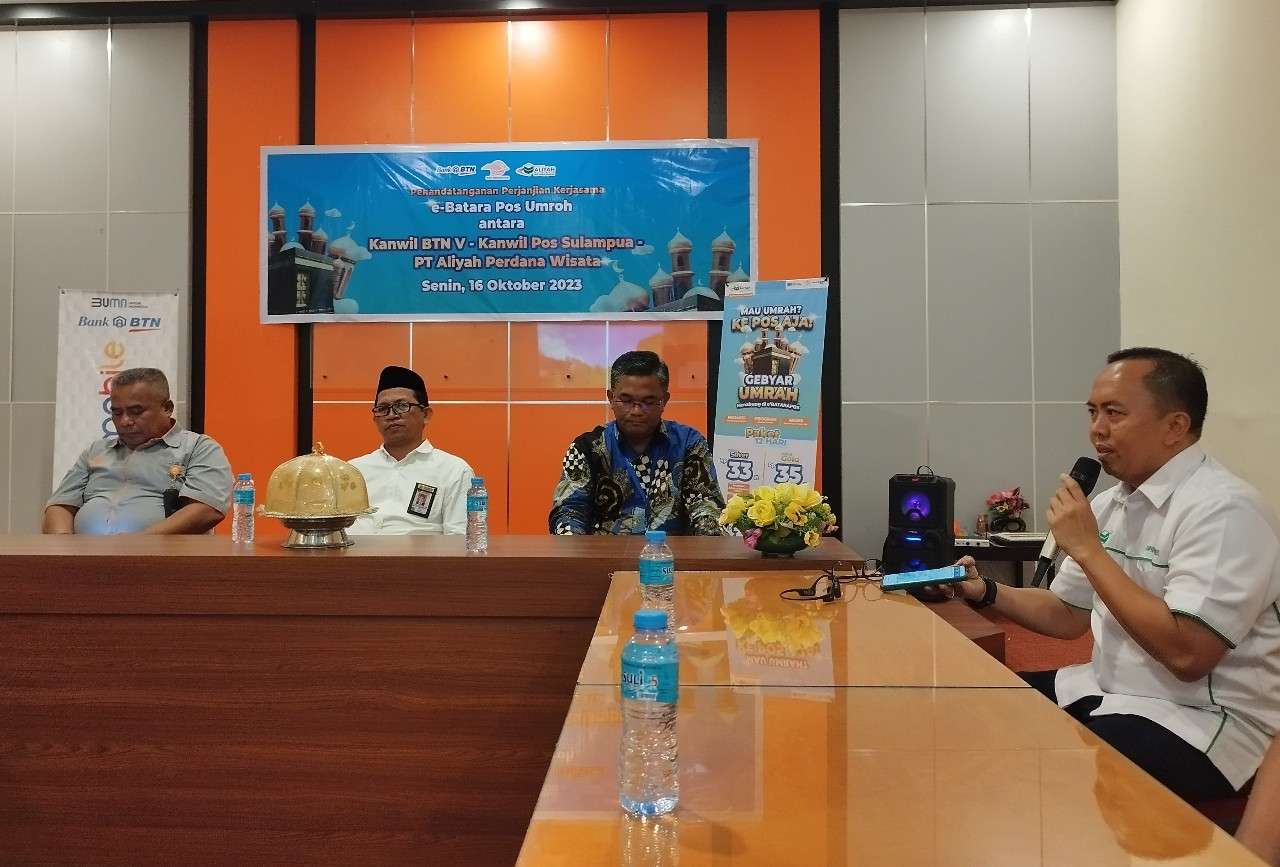 Pos Indonesia, Bank BTN dan Aliyah Wisata Permudah Masyarakat Berumroh! Ke Kantor Pos Saja