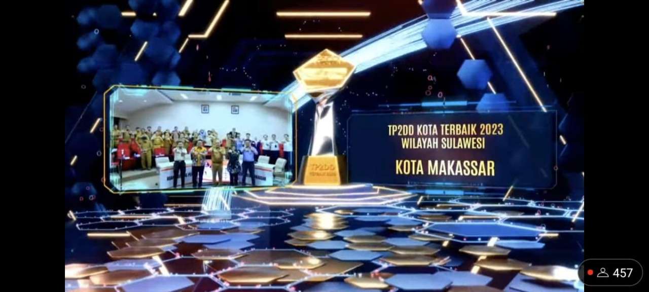 Selamat, Kota Makassar Raih Dua Penghargaan dari TP2DD 2023