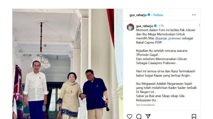 Kecewa Sikap Jokowi, Pegiat Medos Unggah Foto Momen Jokowi-Megawati Usai Tetapkan Ganjar Capres Sikap Jokowi