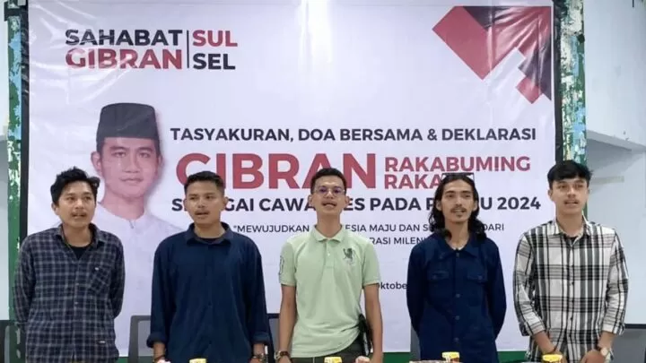 Komunitas Pemuda Milenial di Sulsel Deklarasi Dukung Gibran Maju Cawapres 2024 Komunitas pemuda milenial