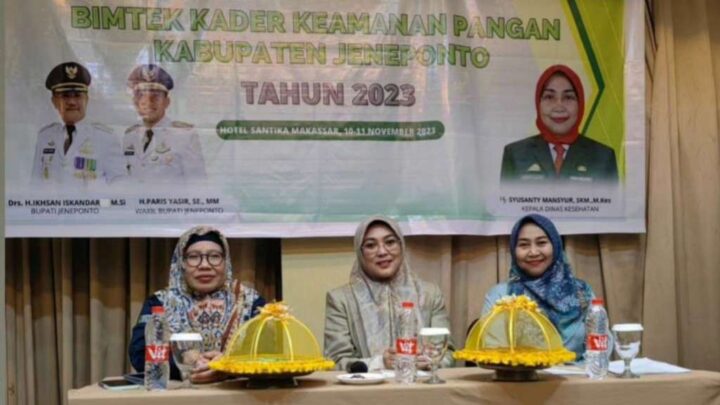 Ketua TP PKK Jeneponto Resmi Membuka Bimtek Keamanan Pangan, Harapannya ini Ketua TP PKK