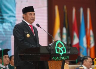 Pj Gubernur Sulsel Paparkan Lanskap Pembangunan Sulsel di Dies Natalis UIN Alauddin