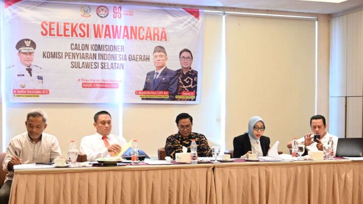 21 Peserta Lolos ke Tahap Uji Kepatutan dalam Seleksi Calon Anggota KPID Sulsel Pemprov Sulsel
