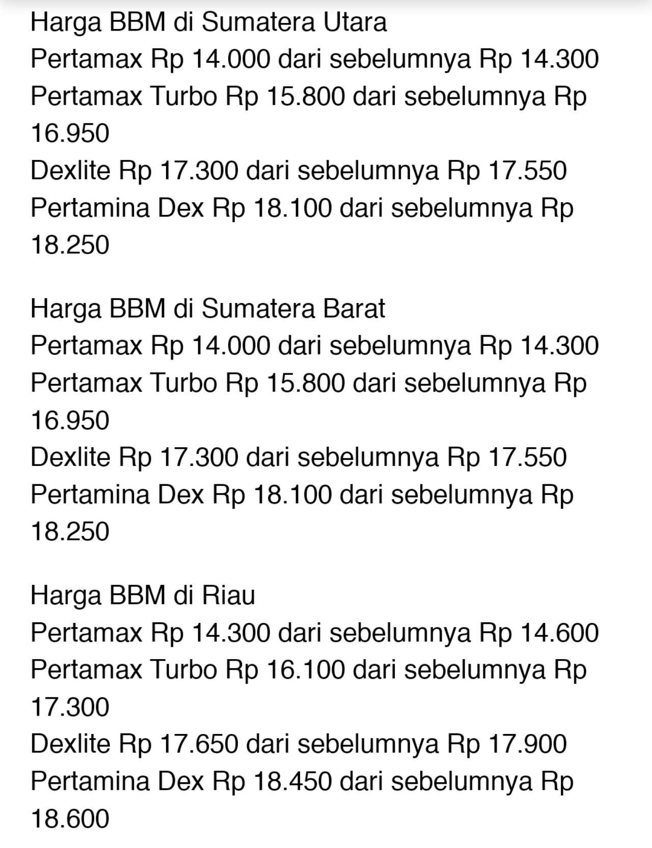 Kabar Gembira, Harga BBM Ini Turun Per 1 November 2023, Cek Lengkapnya!