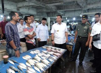 Wakil Bupati Gowa Bersama Pj Gubernur Sulsel Lakukan Operasi Pasar Tradisional