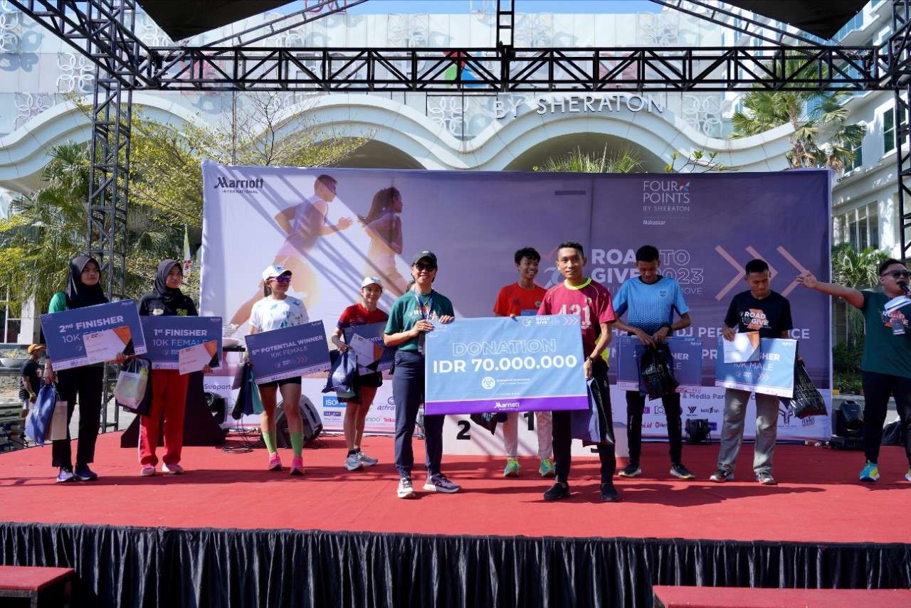 Four Points by Sheraton Makassar Sukses Gelar Road To Give 2023, Puluhan Juta Donasi Terkumpul