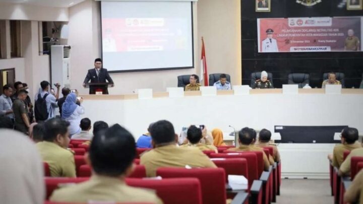ASN Pemkot Makassar Deklarasikan Netralitas Jelang Pemilu dan Pilkada 2024 ASN Pemkot Makassar