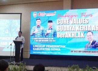 Pemkab Gowa Minta ASN Terapkan Core Values yang BerAkhlak