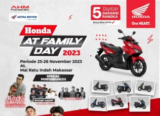 Asmo Sulsel Gelar Honda AT Family Day 2023 di Mal Ratu Indah Makassar, Mampir Yuk!