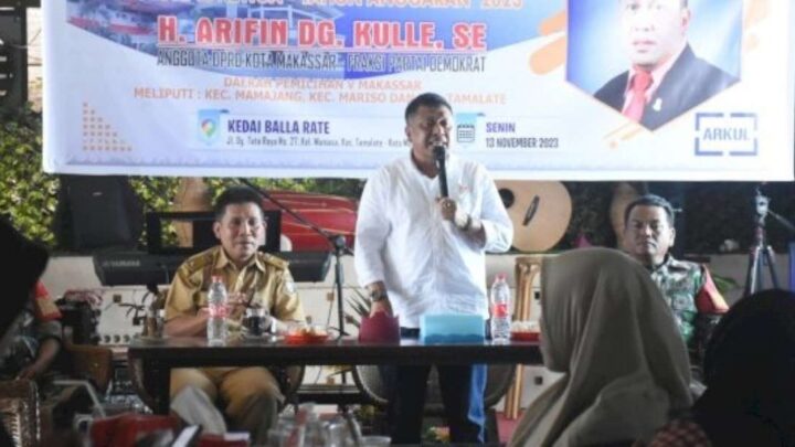 Gelar Kundapil, Anggota DPRD Makassar Arifin Dg Kulle Komitmen Kawal Aspirasi Warga Terkait Insfrastruktur arifin dg kulle