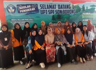 Mahasiswa UNM Adakan Program AMSD di SD Negeri Borong