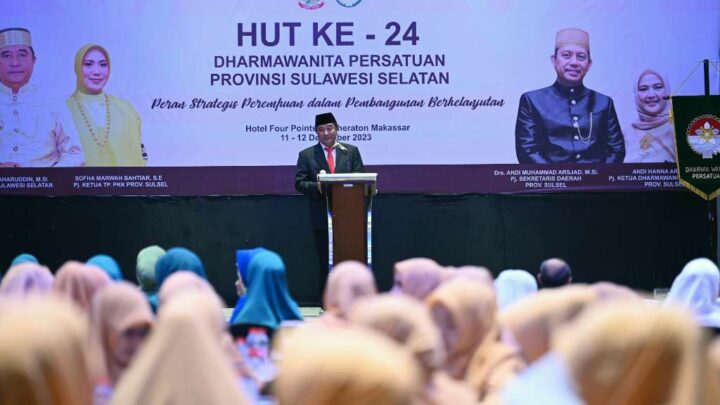 Sofha Marwah Bahtiar Ingatkan Anggota DWP Support Penuh Tugas Suami Sebagai ASN Agar Berprestasi Pemprov Sulsel