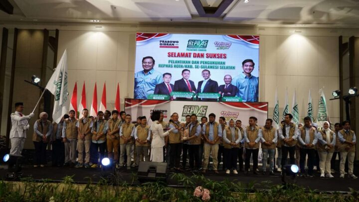 Maksimalkan Pemenangan Prabowo-Gibran, Yasir Machmud Lantik DPD REPNAS 24 Kabupaten/Kota Yasir Machmud