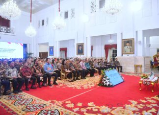 Silaturahmi dengan Presiden Jokowi, Dirut Indah Karya Sapri Pamulu Hadiri Peringatan Hari Bakti PU ke-78