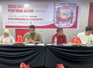 Sekretariat DPRD Makassar Gelar Sosialisasi Perda Perlindungan Perawat