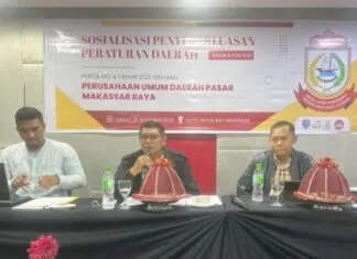 Sekretariat DPRD Makassar Gelar Sosialisasi Perda Perumda Pasar Raya