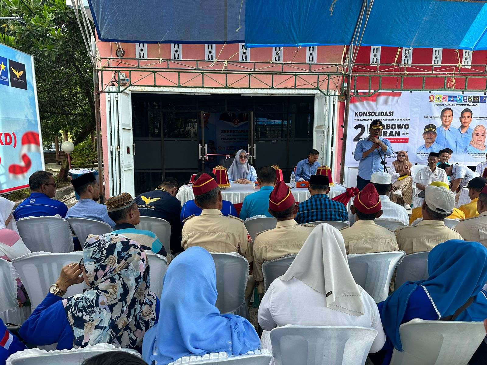 Ketua Tim Kampanye Daerah Prabowo-Gibran Sulsel Resmikan Posko TKD Jeneponto