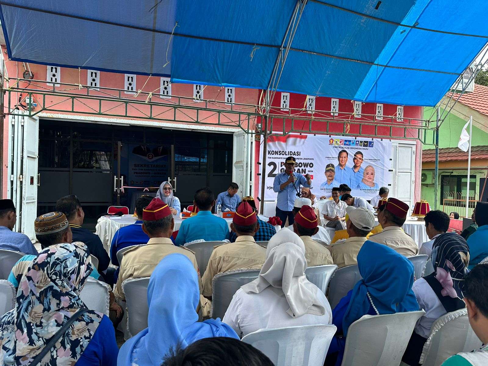 Ketua Tim Kampanye Daerah Prabowo-Gibran Sulsel Resmikan Posko TKD Jeneponto