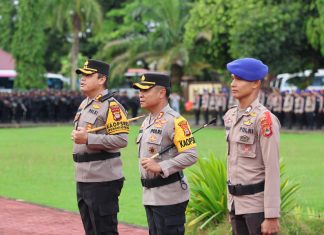 Pimpin Apel Pemberangkatan PAM TPS, Kapolda Sulsel: Laksanakan Tugas Secara Ikhlas