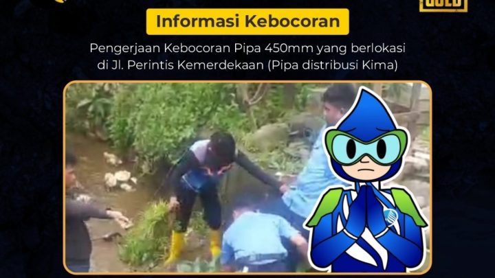 pipa pdam makassar bocor