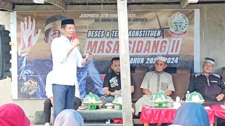 Gelar Reses Masa Sidang II 2023-2024 di Jeneponto, Syamsuddin Karlos Siap Mengawal Gelar Reses Masa Sidang
