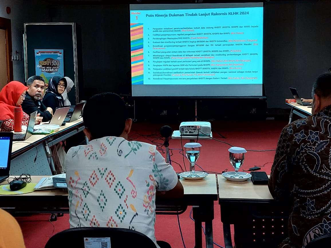 Konsolidasi Internal melalui Pertemuan Pra Raker P3E SUMA KLHK dan Pencermatan Renja 2024