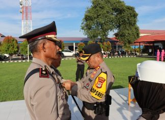 Pimpin Sertijab, Kapolres Jeneponto Minta Perwira Tunjukkan Keinerja yang Baik